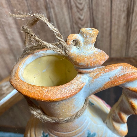 Mexican Pottery Pitcher with Nautical Ornament - Picture 6 of 9